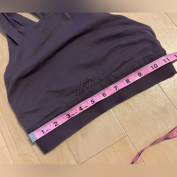 Lululemon Soulcycle To the Beat Bra Long Line High Neck Size 4 Purple Taupe - Picture 12 of 12